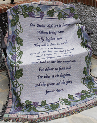 The Lord's Prayer Afghan from Victor Mathis Florist in Louisville, KY
