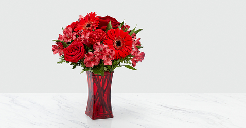 The FTD Red Reveal™ Bouquet from Victor Mathis Florist in Louisville, KY